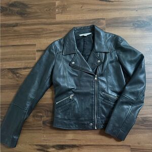 Women's Black vegan Leather Jacket